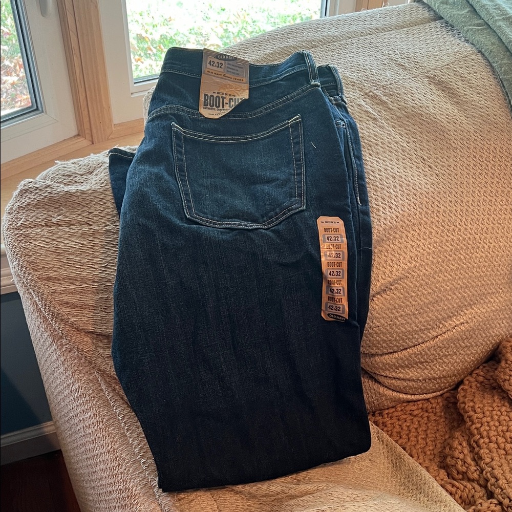 Old Navy Dark Blue Bootcut Jeans for Men